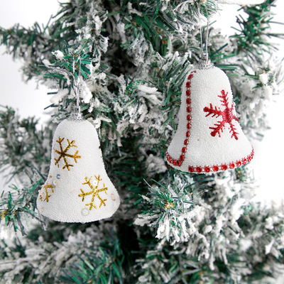 Christmas Snowflake Bells Pendant Christmas Tree Decorative