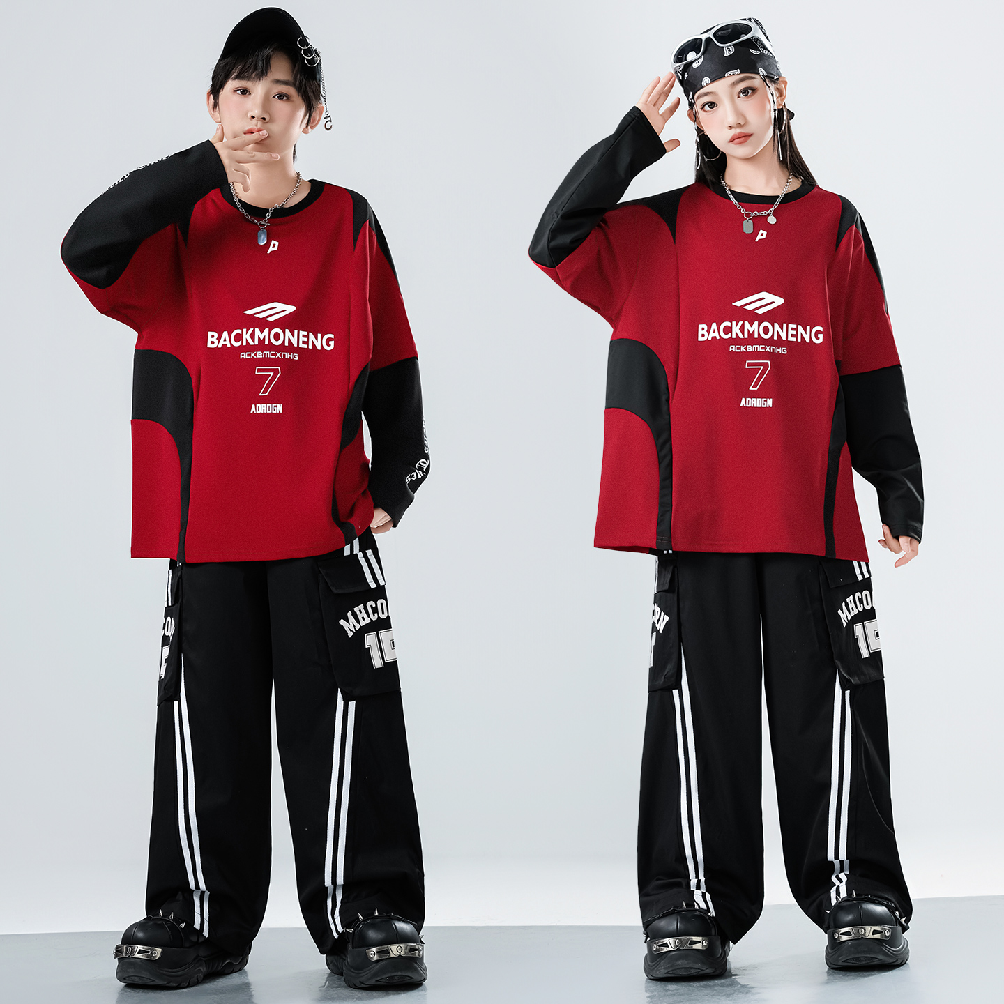 嘻哈街舞儿童潮服小学生运动会服