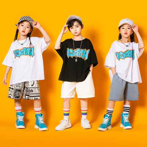 嘻哈童装潮牌街舞爵士舞演出服