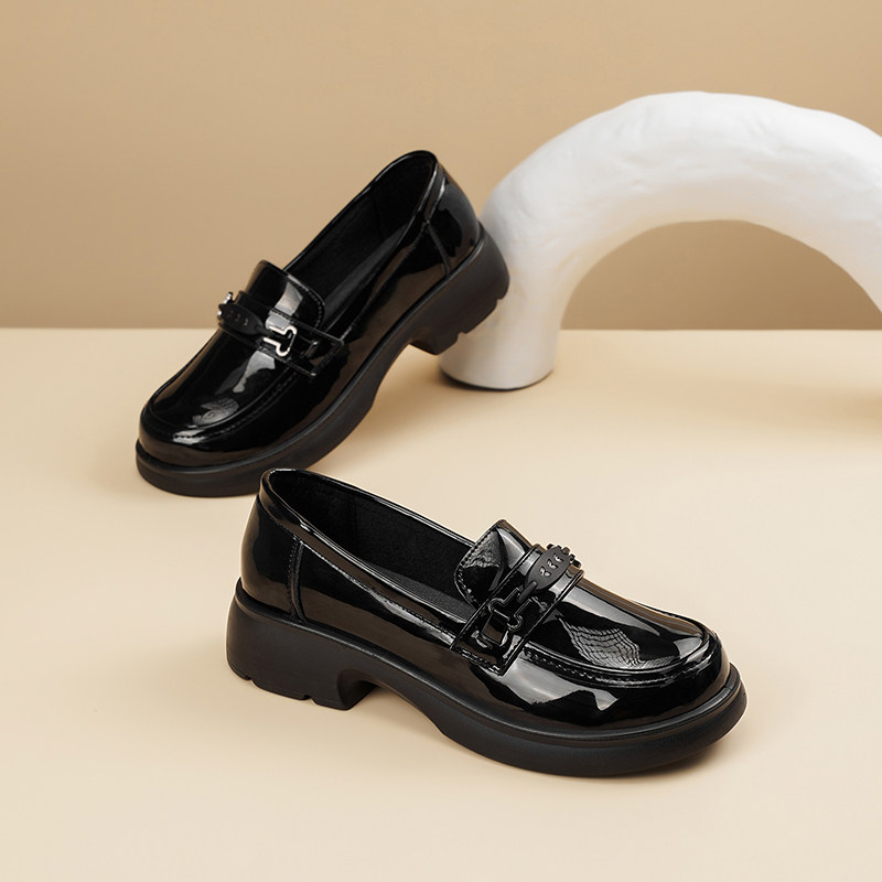 小皮鞋女亮光乐福鞋2026年新款妈妈鞋真皮舒适软底不累脚女士单鞋,女鞋,浅口单鞋,淘宝优惠券,粉丝福利购,淘宝优惠卷