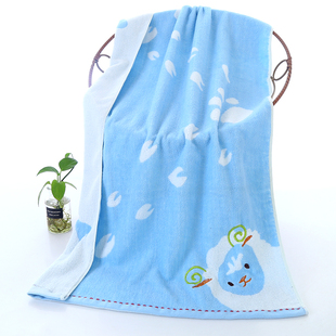 洗澡围巾谷巾洗澡儿童专用大童浴巾纯棉男孩小孩男童女童薄款女孩