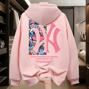 【奥莱折扣】连帽卫衣男女款美式潮流秋冬季新款加绒加厚青少年衣