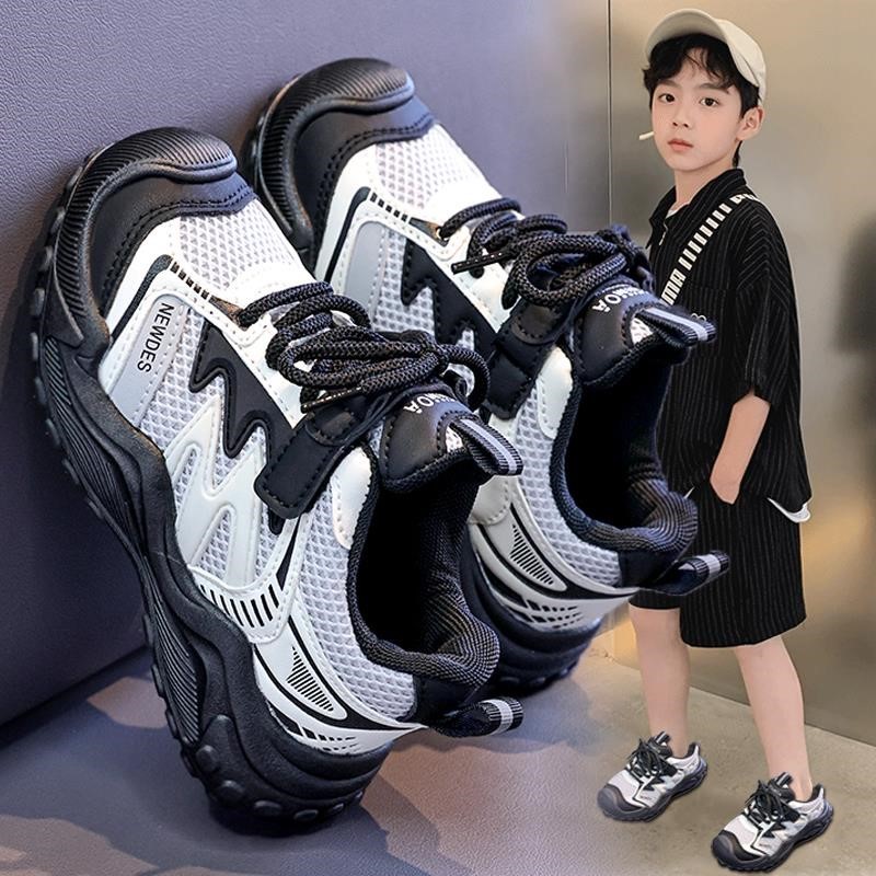 童鞋男童2025新款秋季儿童轻便网