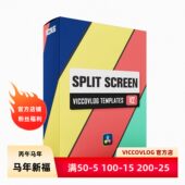 ViccoVlog 模板套件 达芬奇原创分屏模板Split Screen