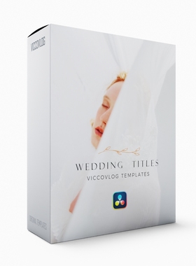 ViccoVlog 达芬奇原创 婚礼标题模板 Wedding Titles
