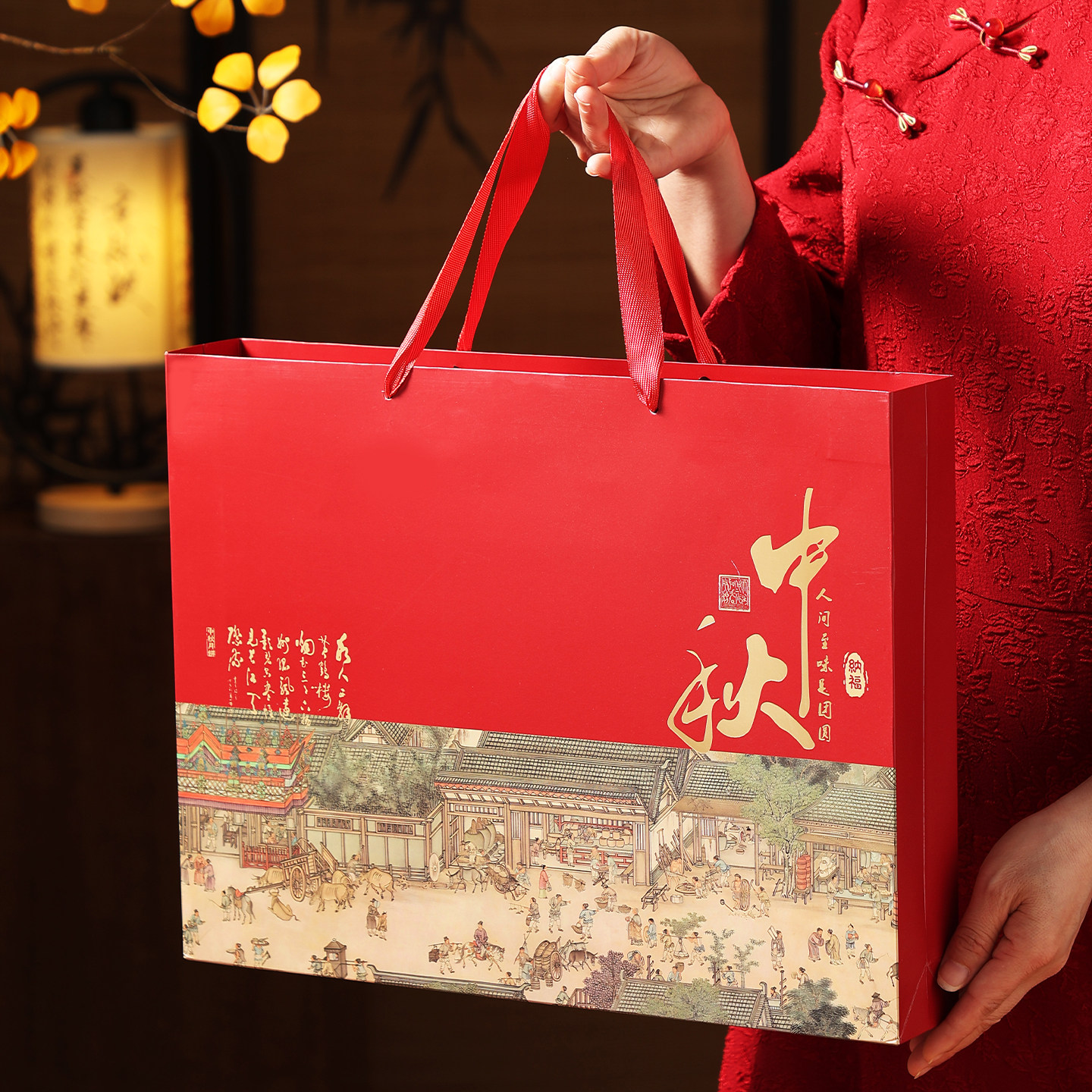 2026新款中秋月饼盒子高档国风月饼礼盒包装盒烘焙中秋礼品盒空盒