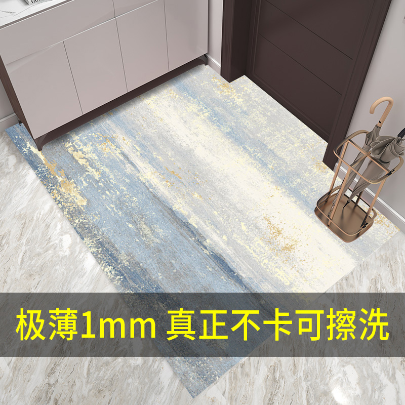 超薄地垫不卡门1mm入户门脚垫门垫进门门口可裁剪pvc皮革入门地毯