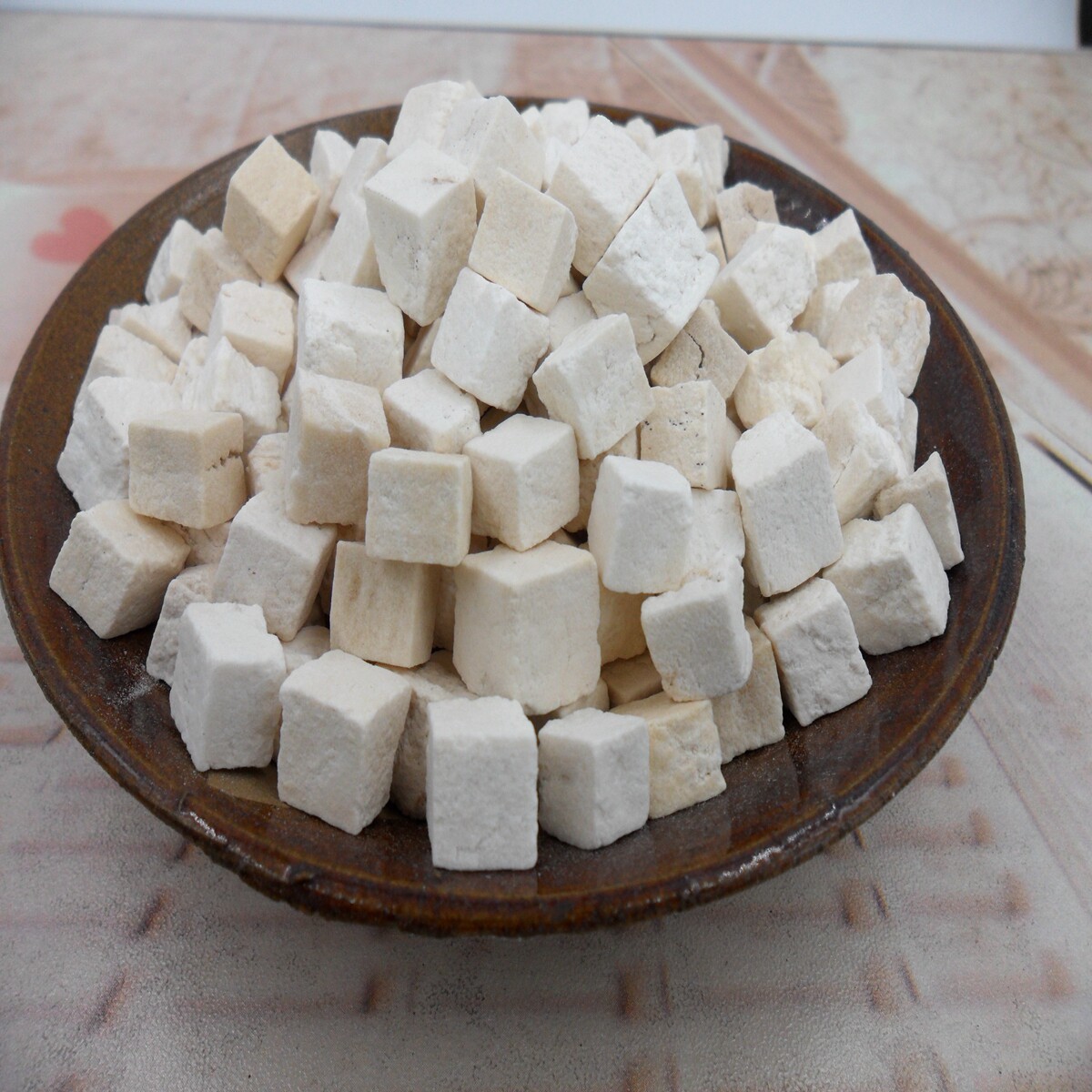大别山 茯苓 岳西白茯苓茯苓块丁伏苓片可磨 粉无硫包邮野生