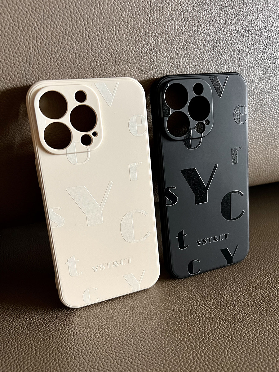 情人节定制姓名字母情侣壳2024年新款保护套适用iphone15promax苹果15pro手机壳14/13/12硅胶壳华为mate60pro