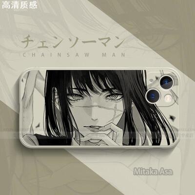 三鹰朝适用iPhone14plus手机保护壳11电锯人13promax苹果12动漫se3链锯人xr二次元7p小米8一加9pro荣耀10红米