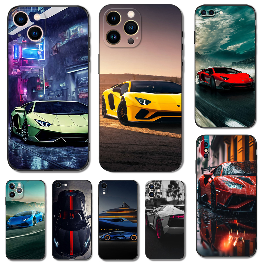 超酷跑汽车牛保护壳液态软矽胶手机保护壳适用于苹果14pro iphone12pro max13 11 40 X xr7 8P 6 se全包防摔