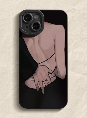 性感美背iPhone15苹果1413promax适用华为mate40荣耀50硅胶小米11opporeno红米k60pro新款vivo90手机壳情侣套