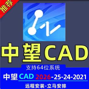 中望CAD专业版2026 2025 2024 2023 2022 2021 2020远程安装服务