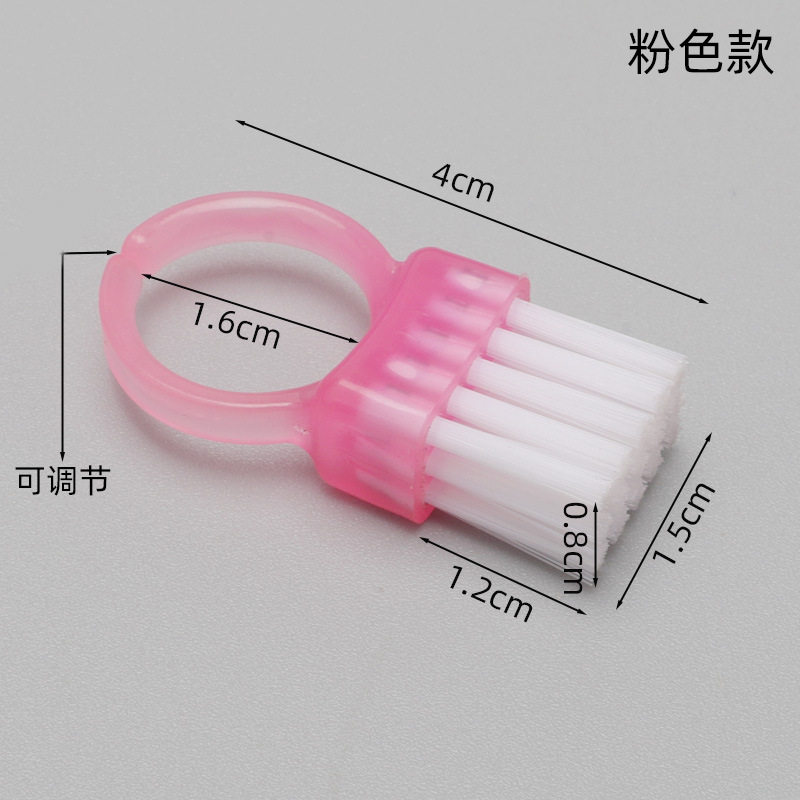 厂家戒指刷 文玩硬毛清洁缝隙小刷子 美甲刷多功能解压指环刷