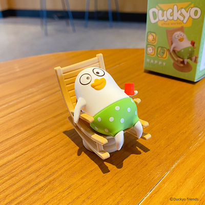 【一心躺平】正版小刘鸭摇摇乐摆件办公室装饰品工位摸鱼解压好物