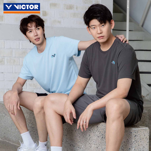 victor胜利威克多羽毛球服男女透气易干吸湿排汗运动短袖T-65010