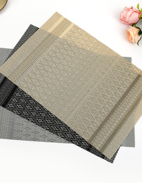 北欧美式餐垫防水防油可水洗家用防烫隔热垫高品质吃饭碗盘餐桌垫