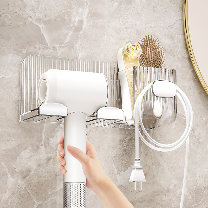 吹风机置物架收纳架子壁挂免打孔浴室卫生间电吹风筒专用支架挂架,家庭/个人清洁工具,吹风机置物架,淘宝优惠券,粉丝福利购,淘宝优惠卷