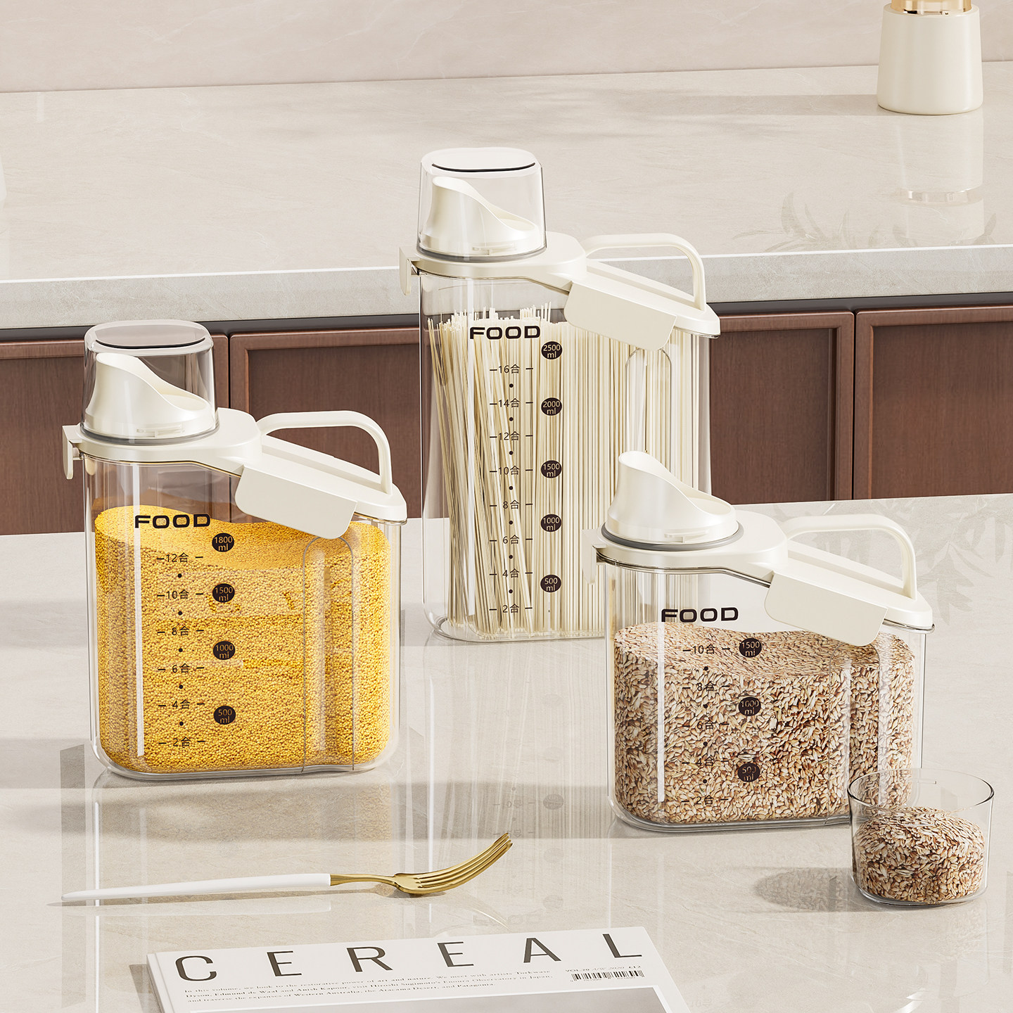 杂粮罐装米桶家用防虫防潮密封面粉储存罐面桶大米豆子五谷收纳盒