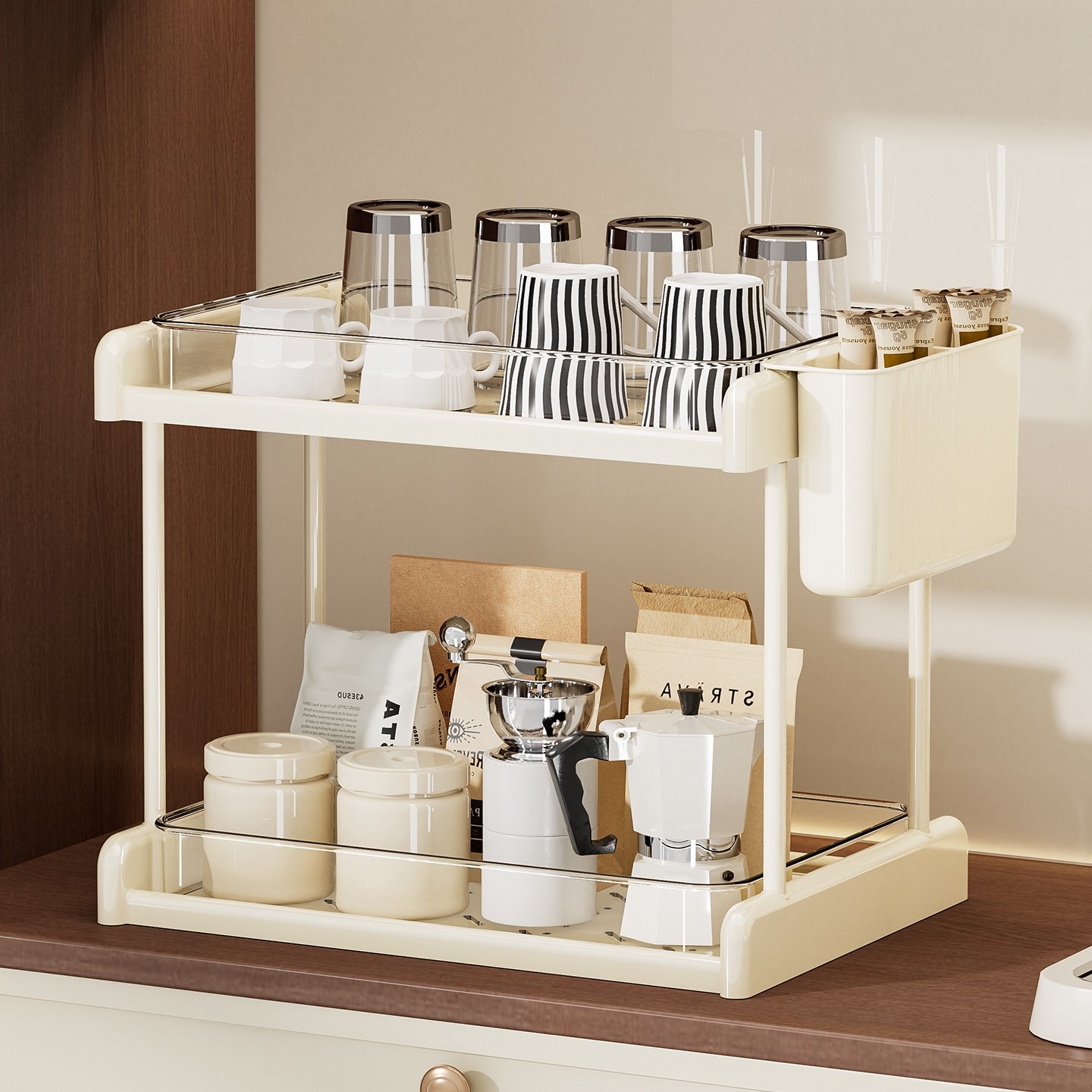杯子置物架沥水杯架轻奢高级感放杯具茶杯咖啡水杯收纳盒放置架子,收纳整理,整理架/置物架/收纳架,淘宝优惠券,粉丝福利购,淘宝优惠卷