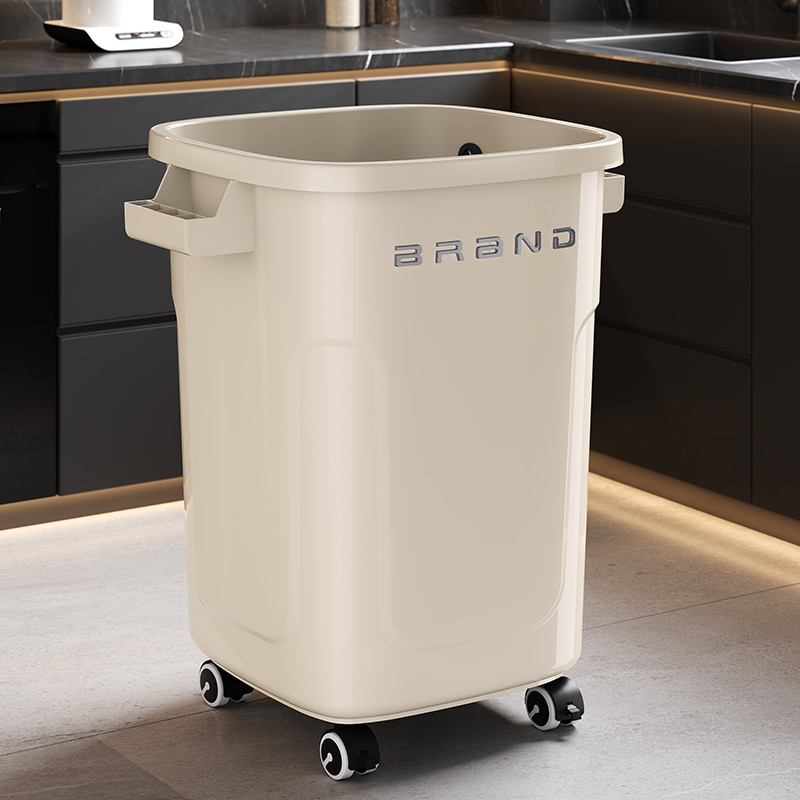 超大号垃圾桶厨房带轮带盖