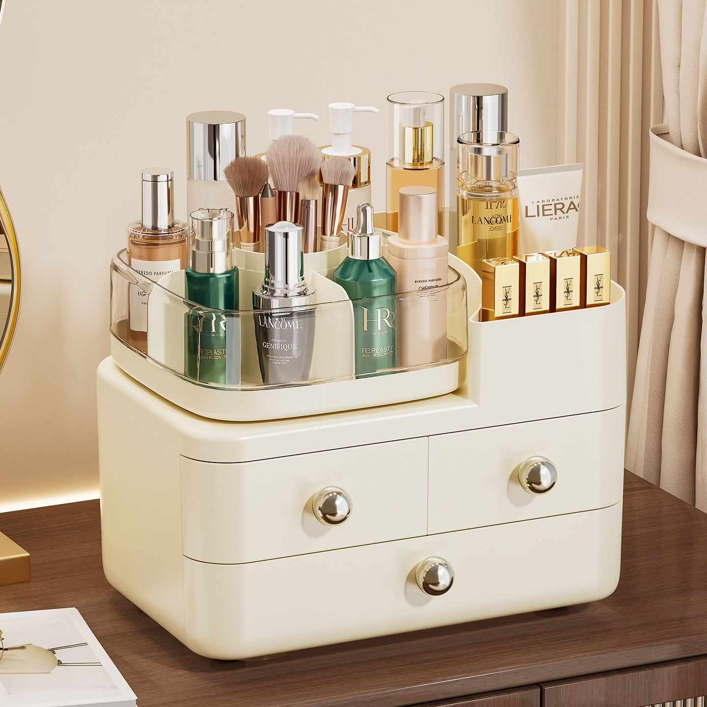 化妆品收纳盒桌面高级感置物架