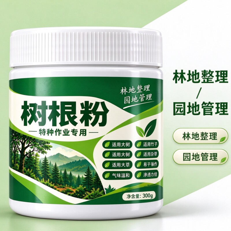 农业树根粉园林专用适用于大树竹子灌木杂草易于操作养护渗透粉剂