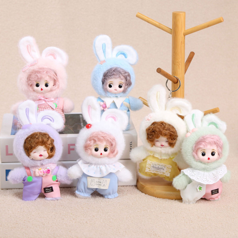 可爱搪胶脸小淘气挂件毛绒玩具公仔卡通桃汽包挂饰钥匙扣娃娃玩偶