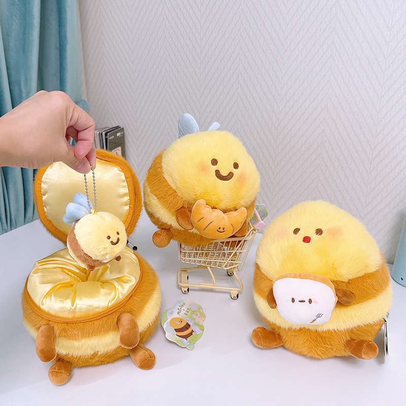 鼻涕熊蜜蜂公仔贝bee玩偶苦鲨bee