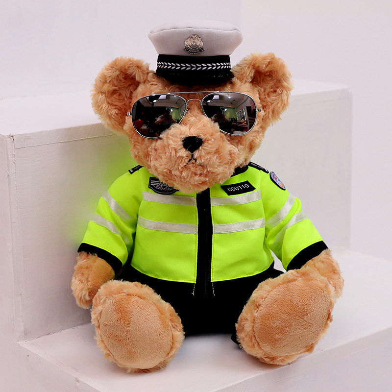 网红熊交警毛绒公仔51