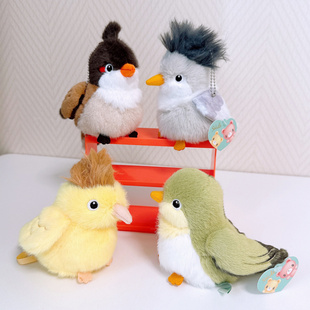拉比泰小鸟公仔可爱仿真小鸟毛绒玩具桌伴动物园趣味站肩玩偶