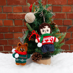 oohlala韩国代购 怪阿姨松鼠挂件毛绒玩偶吊饰钥匙扣包包配饰小众