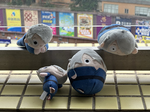 日单散货鬼太郎诞生咯咯咯之谜鬼太郎之父周边圆滚滚毛绒玩偶挂件