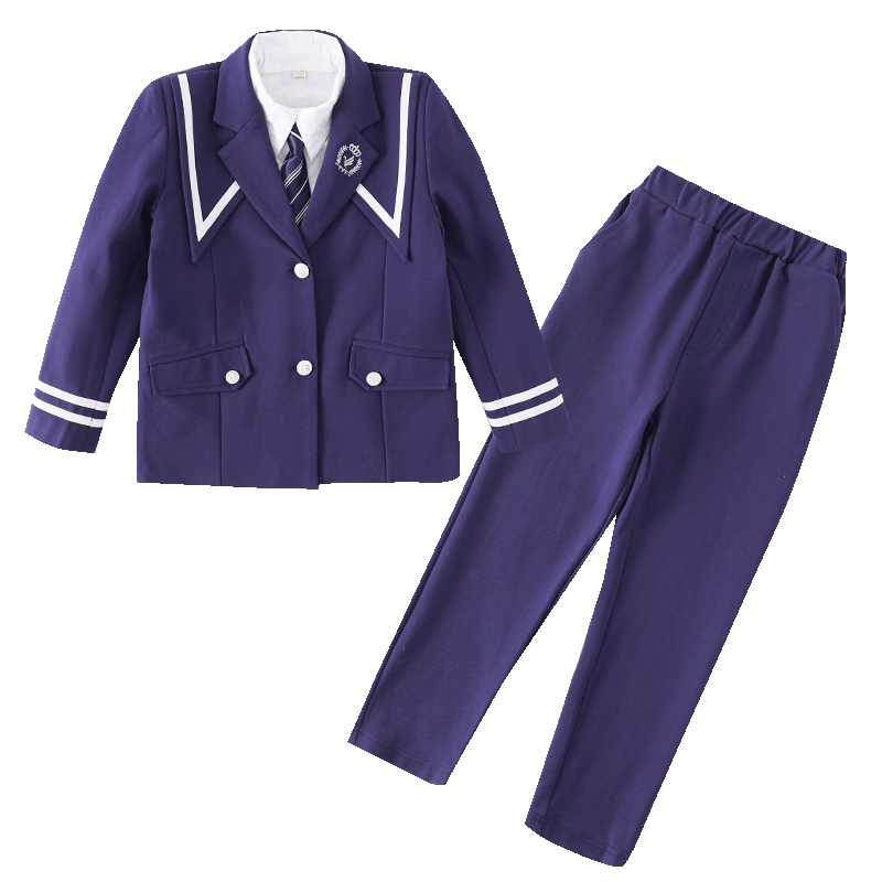 小学生班服韩国制服春秋冬新款幼儿园园服英伦学院风西装校服套装