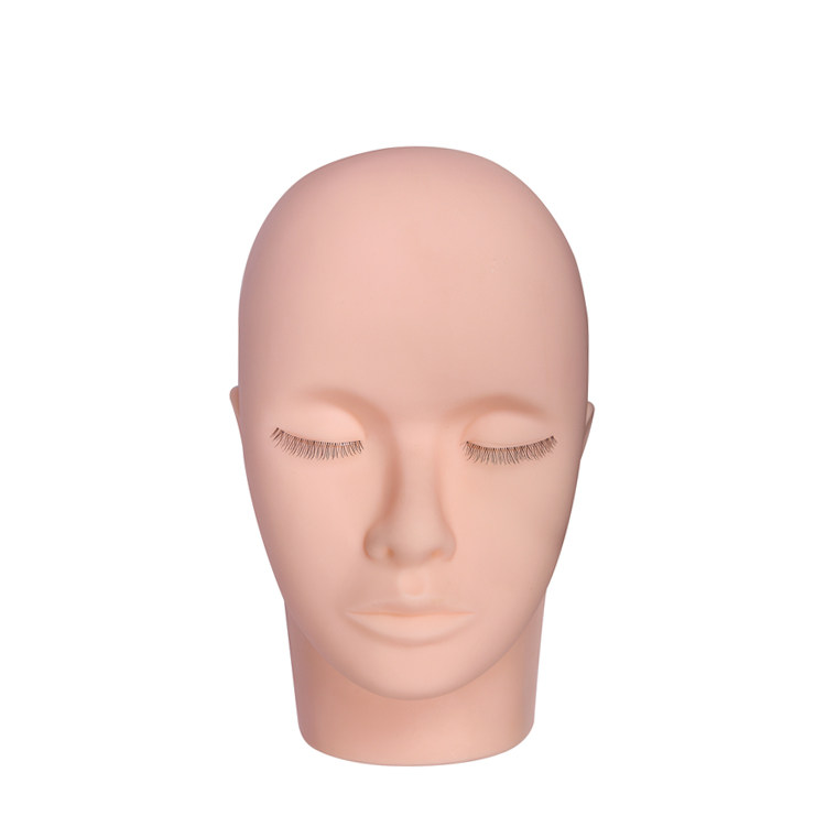 嫁接种植睫毛工具 韩式半永久化妆新手学员教学 硅胶闭眼模特头