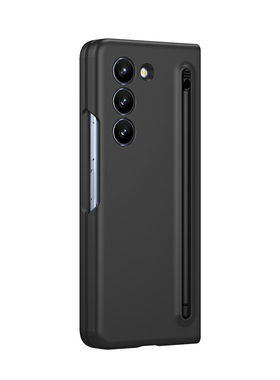 适配三星fold5手机壳新款zfold4/6手机套附带spen笔保护壳w24轻薄折叠屏商务一体笔槽男士高级女情侣机壳防摔