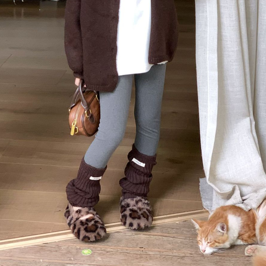 2025秋冬新品韩版基础款百搭纯色澳绒打底裤女童打底裤幼儿园长裤