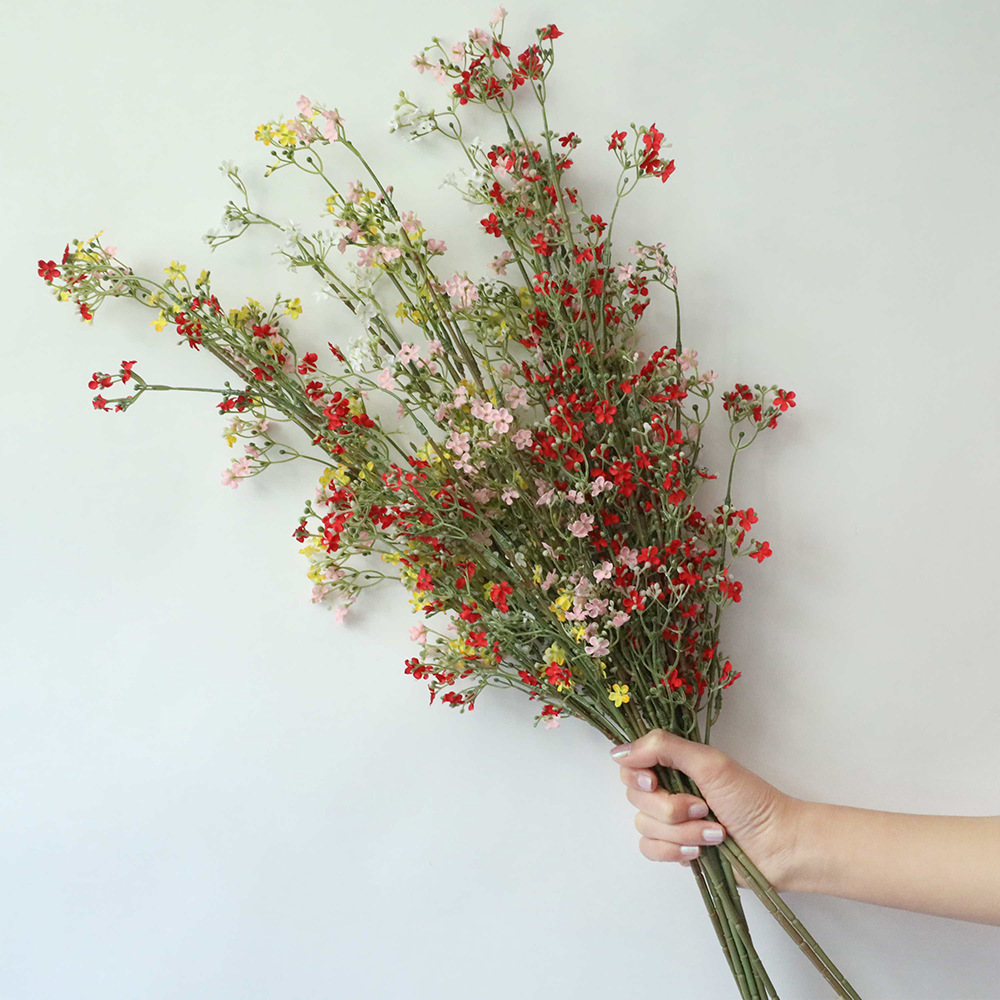 假花INS小碎花仿真花厂家家居装饰婚庆手捧花玫瑰花墙