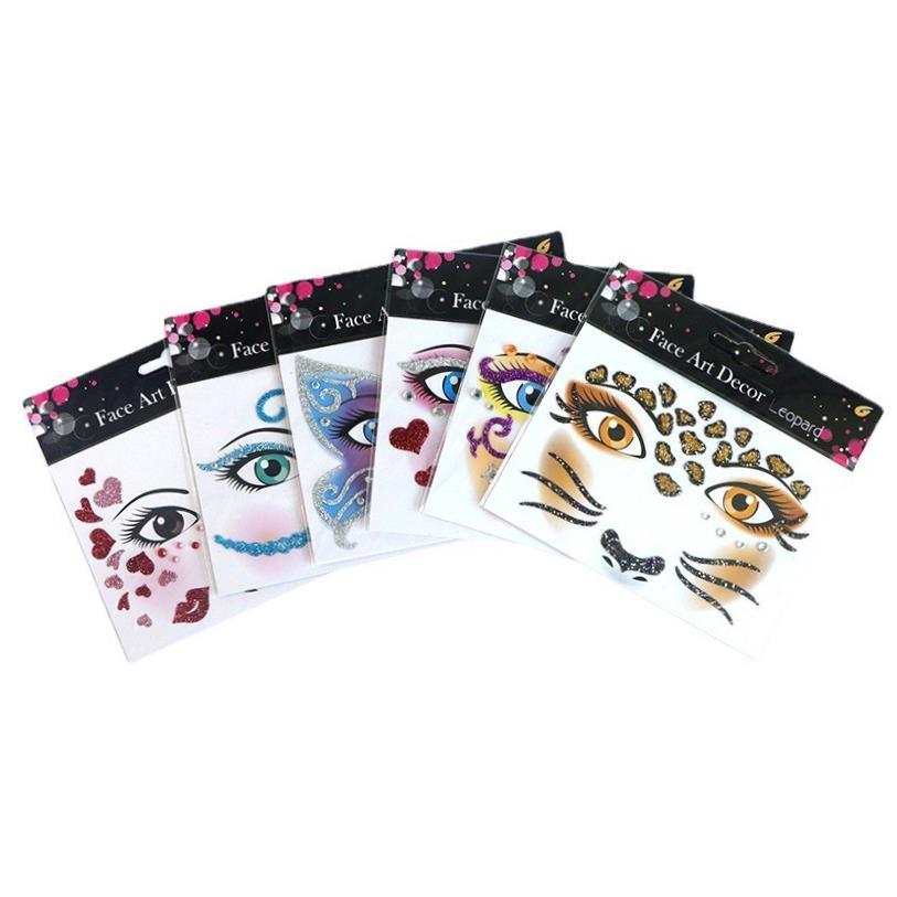 Halloween stickers Holiday party stage face stickers万圣节