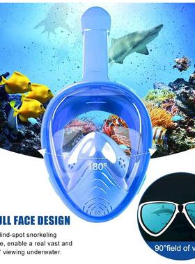 Full Face Kids Snorkel Mask Snorkeling Gear Diving Marsk wit