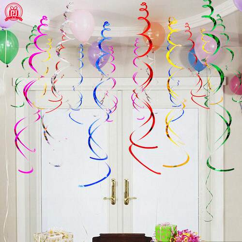 Christmas spiral ribbon decorations彩带