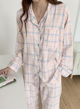 emale Pyjamas Womens Princess Elegant Soft Long Sleeve Plaid