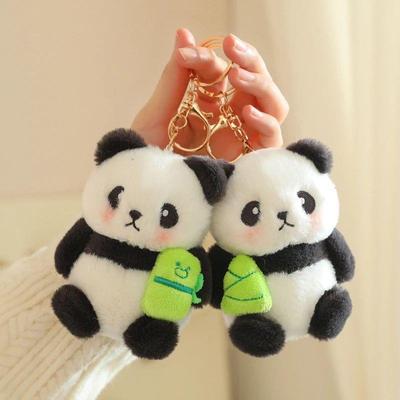 Cute Panda Plush Toy Keychain Cartoon Bag Pendant Bag Access