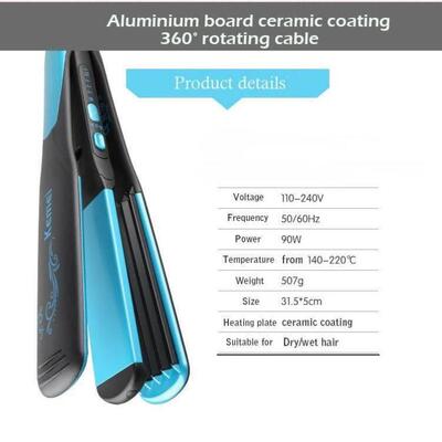 Electric Straightening Iron Curling Iron Hair Curler 2 in 1