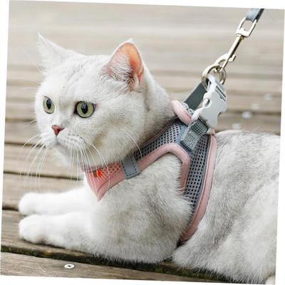 Breathable Cat Harness Leash Escape Proof Pet Clothes vest