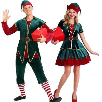 Deluxe Santa Claus Christmas Elf Costume Xmas Jolly Naughty