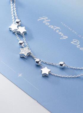 VENTFILLE 925 Sterling Silver Star Bracelet Fashion Korean