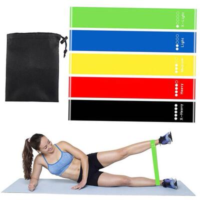 Yoga Crossfit Resistance Bands瑜伽翘臀圈Training Pull Rope1