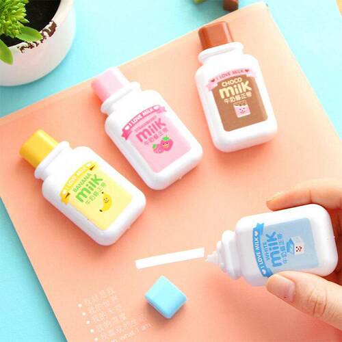 1 X Cute Milk Correction Tape Material Escolar Kawaii Statio