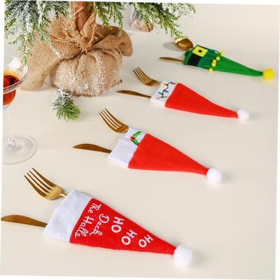 christmas decoration Christmas hat, knife and fork set刀叉套